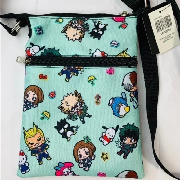 My Hero Academia X Hello Kitty And Friends Passport Crossbody Bag - Picture 10 of 11